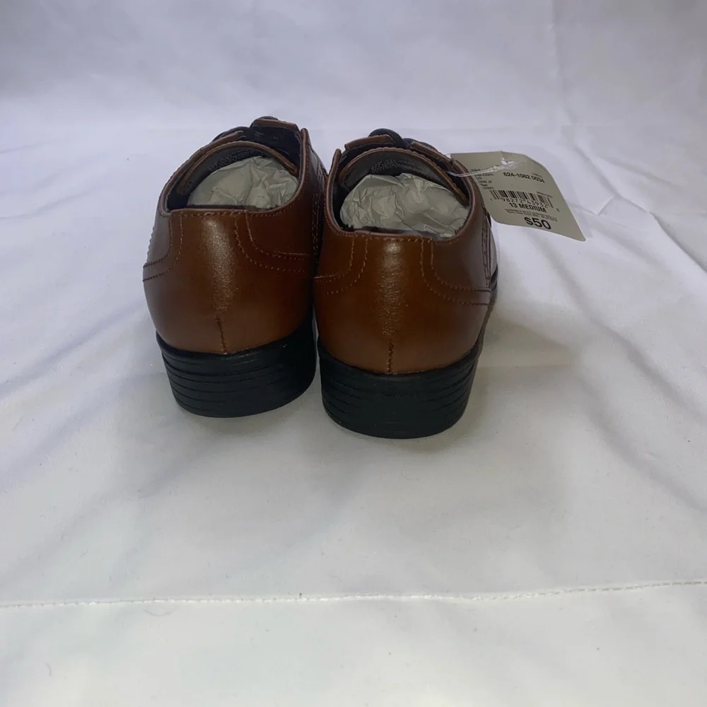 Stafford Dane Jr Little & Big Kid‎ Boys Memory Foam Oxford Shoes Size 13M